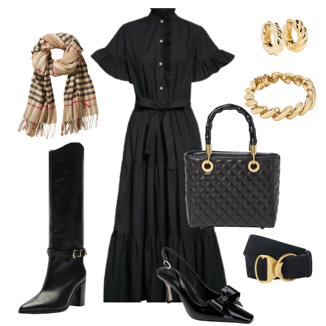 bodycon denim dress Halter Neck Mini Vintagea-line Knee-length Black Homecoming Size:Y04 sea-moss