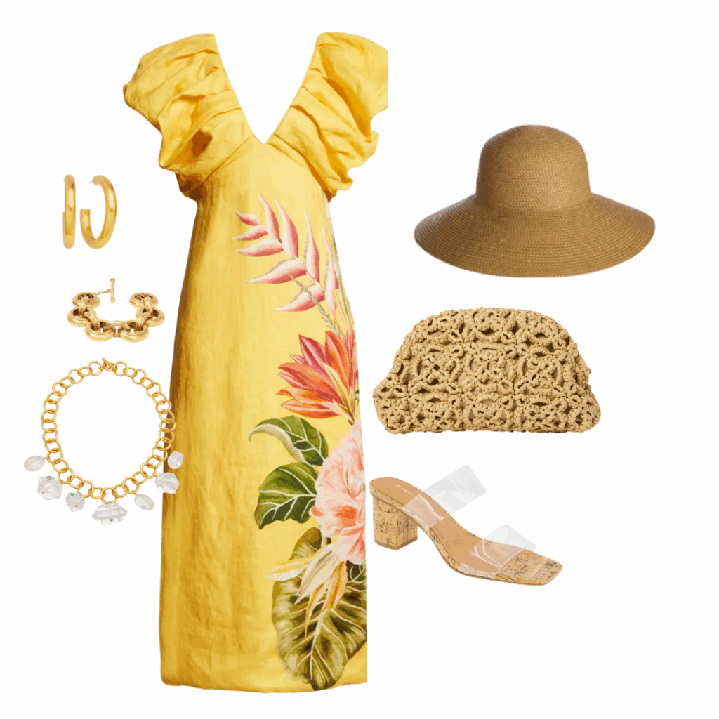 yellow print summer dress yellow print summer dress