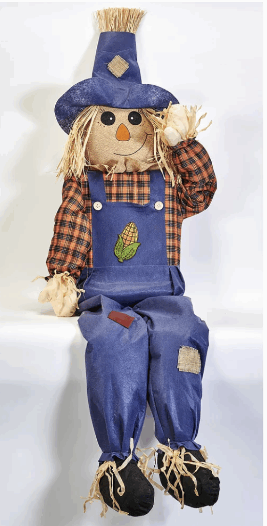 how to decorate for Halloween A scarecrow