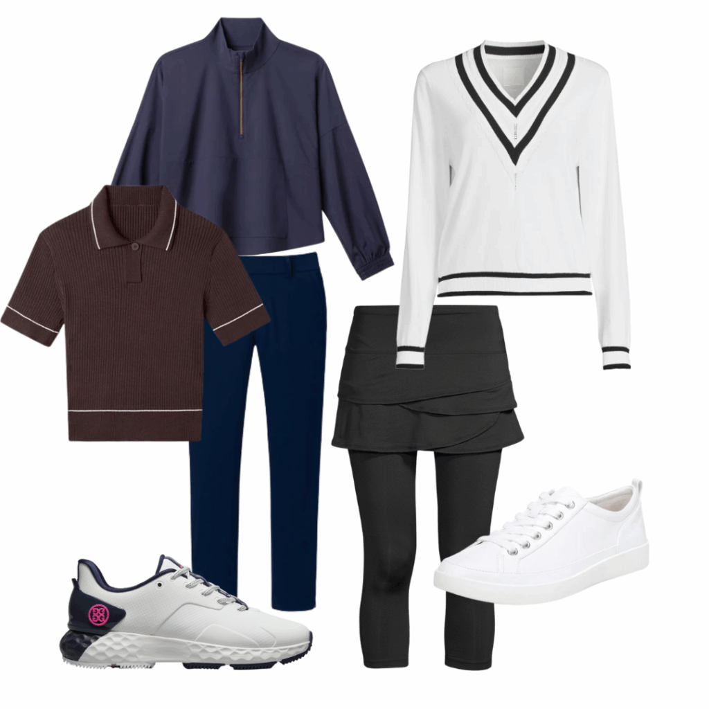 Your October Favorites: Jacket | Sweater | Polo | Pants | Leggings | Golf Shoes | Sneakers