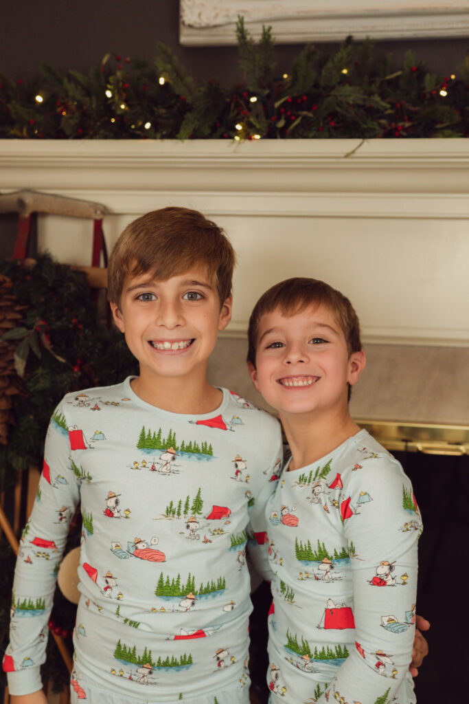 Bed Head Pajamas Holiday PJs in Peanuts Camp Snoopy design.