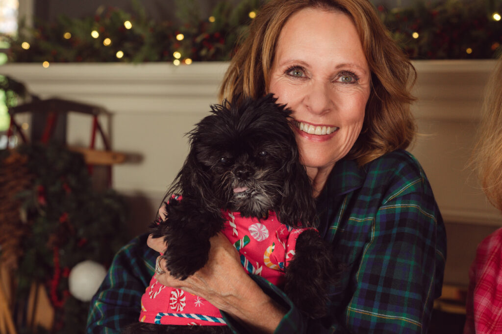 Bed Head Pajamas Holiday PJs in peppermint twist design for pets.