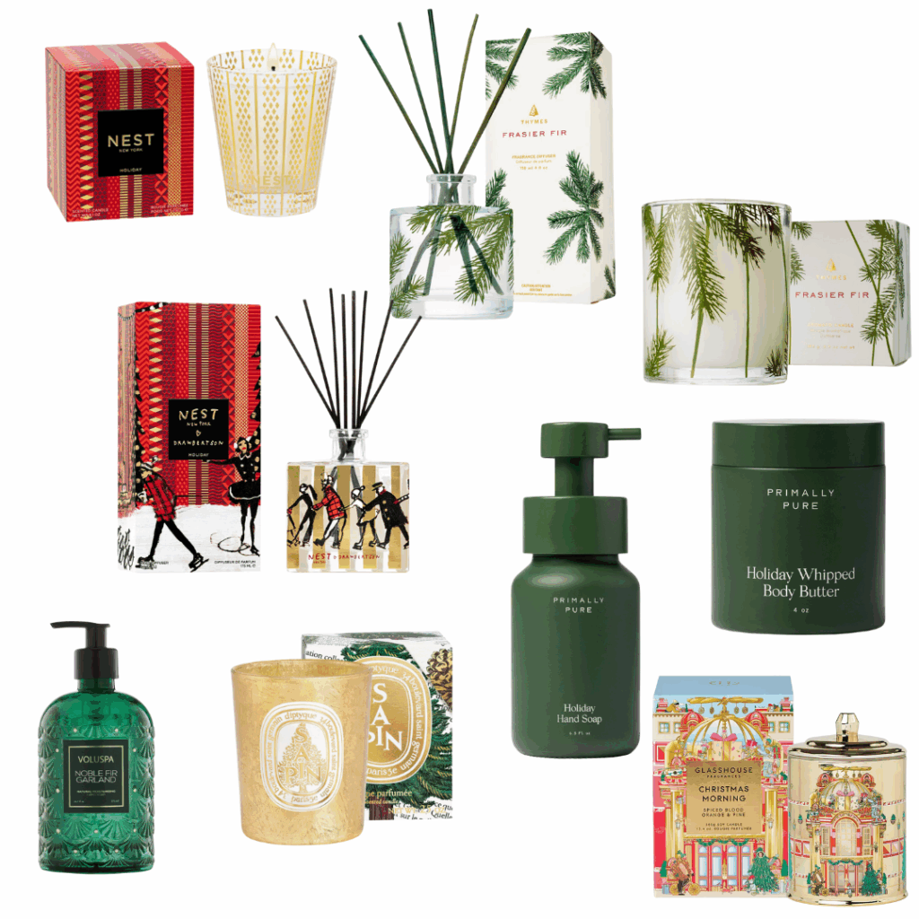 Holiday Hostess Gifts Holiday Hostess Gifts: Candles, Diffusers, and Soaps.