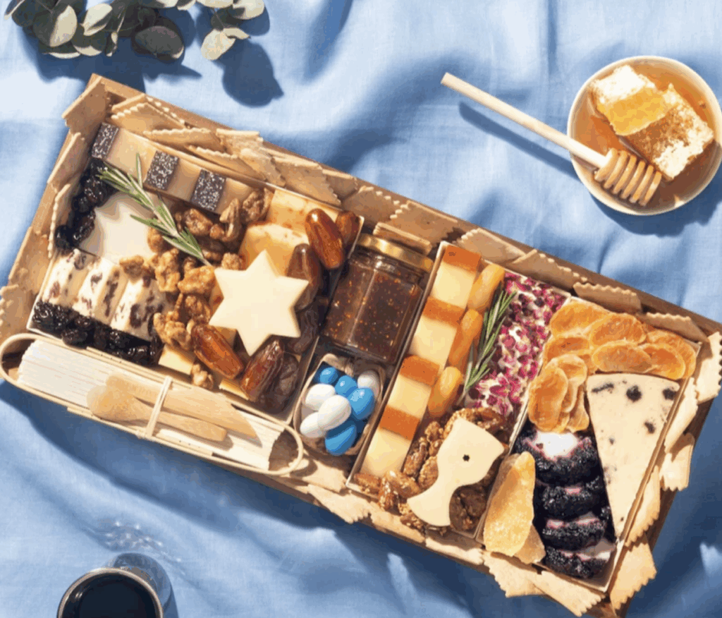 Holiday Hostess Gifts Hanukkah charcuterie board
