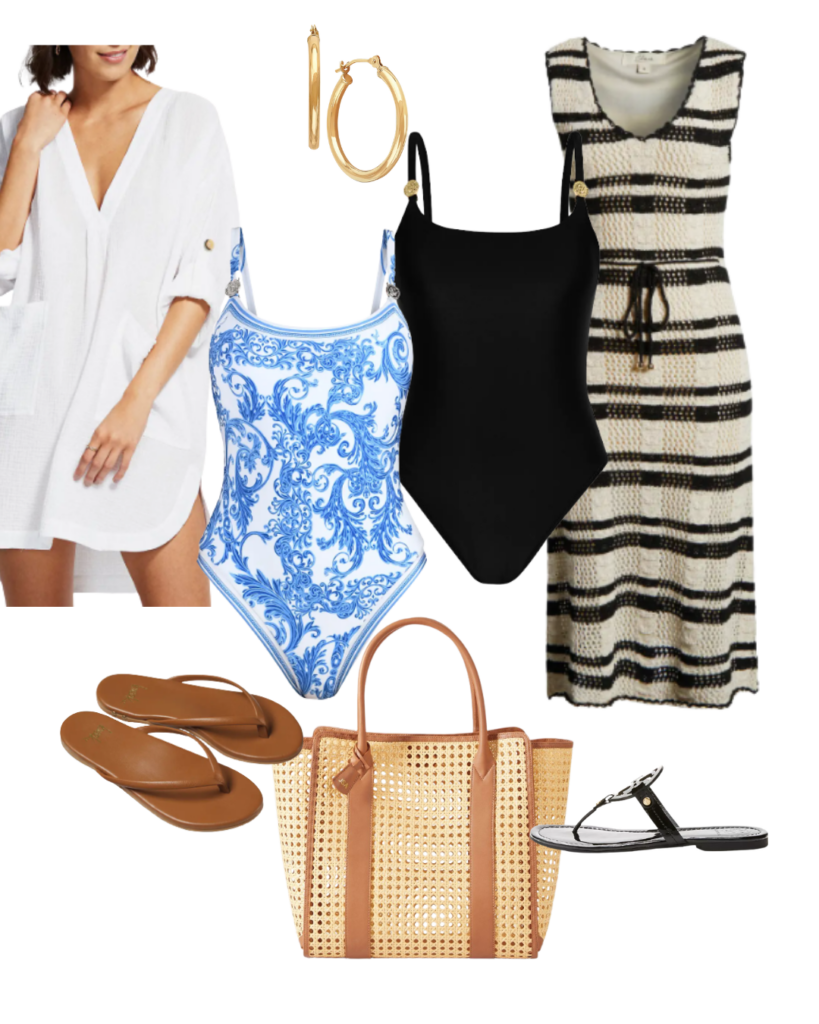 Things You Need For a Warm Weather Things You Need For a Warm Weather Resort Vacation: Cover-ups | Suits | Earrings | Sandals | Tote