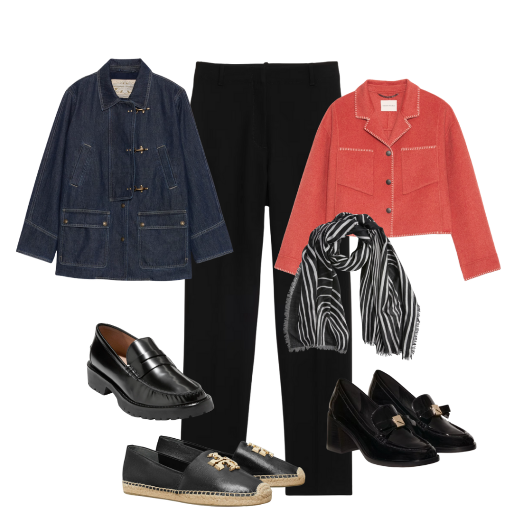 What Shoes To Wear With Black Pants Black Ankle Pants Outfit Idea