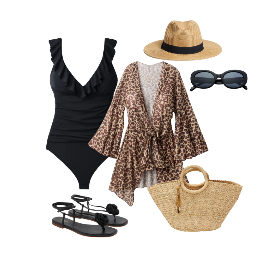 Swim Styles For Women Over 60 Swim Styles For Women Over 60: Swim Suit / Sandals / Hat / Cover Up / Sunglasses / Tote
