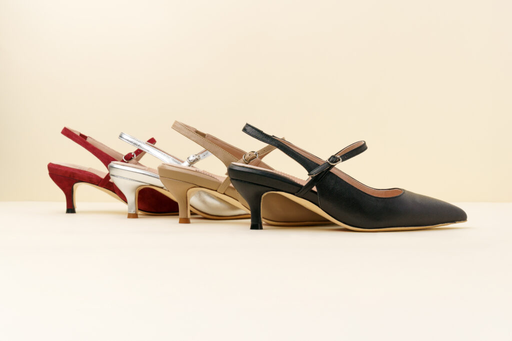 Ally Shoes Ally Shoes Sling Back Kitten Heels