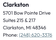 Hair and Scalp Health Clarkston address