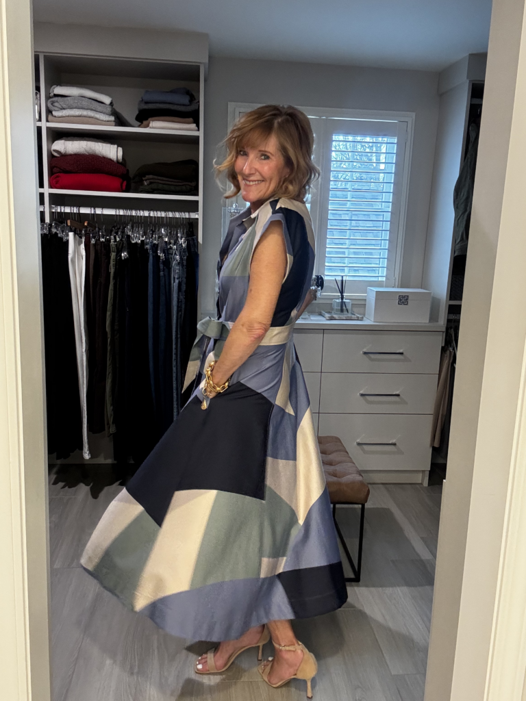 What To Wear To Brunch This Spring What To Wear To Brunch This Spring | Donna Karan Patchwork Midi Dress