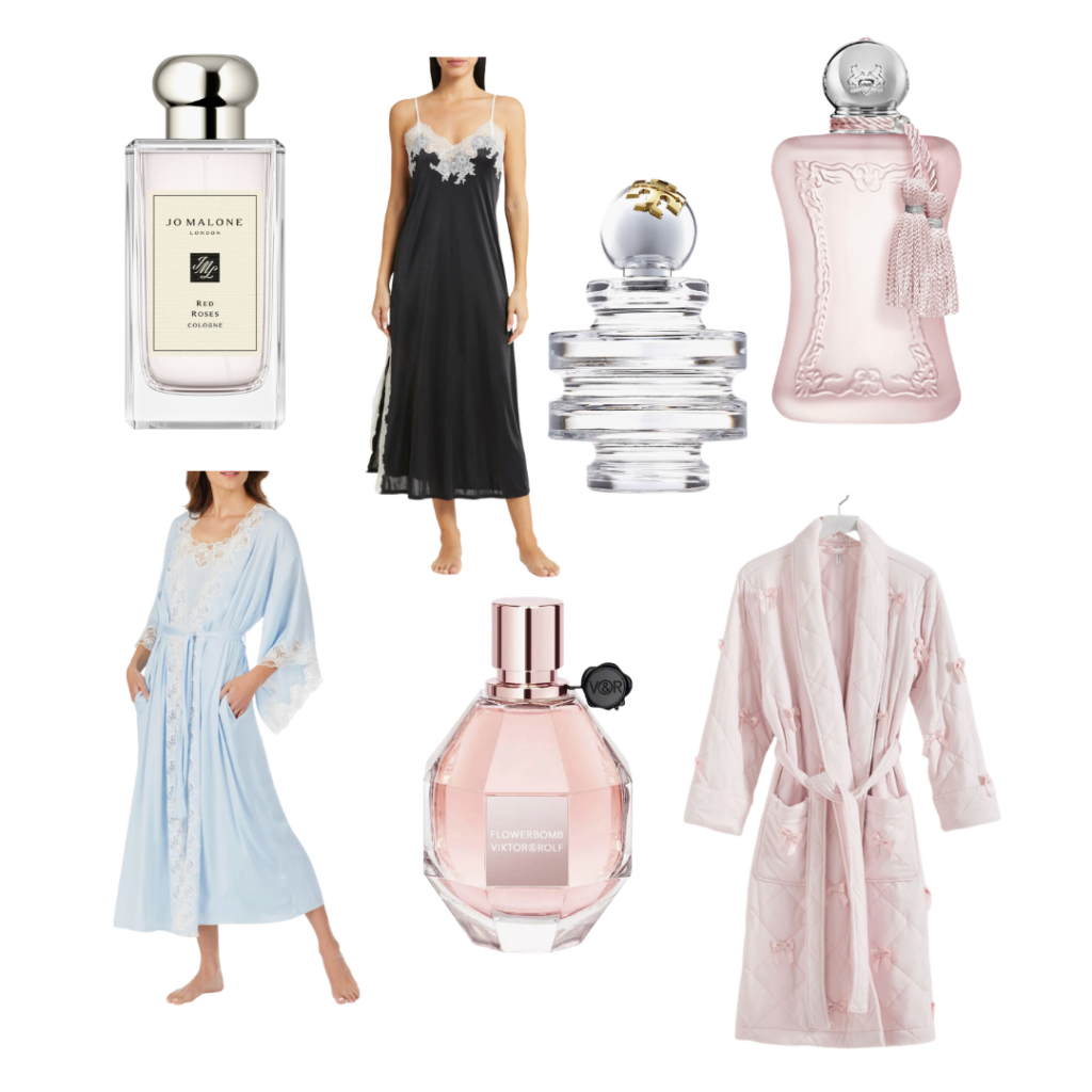 Best Gifts for Mother’s Day Perfume and Lingerie collage