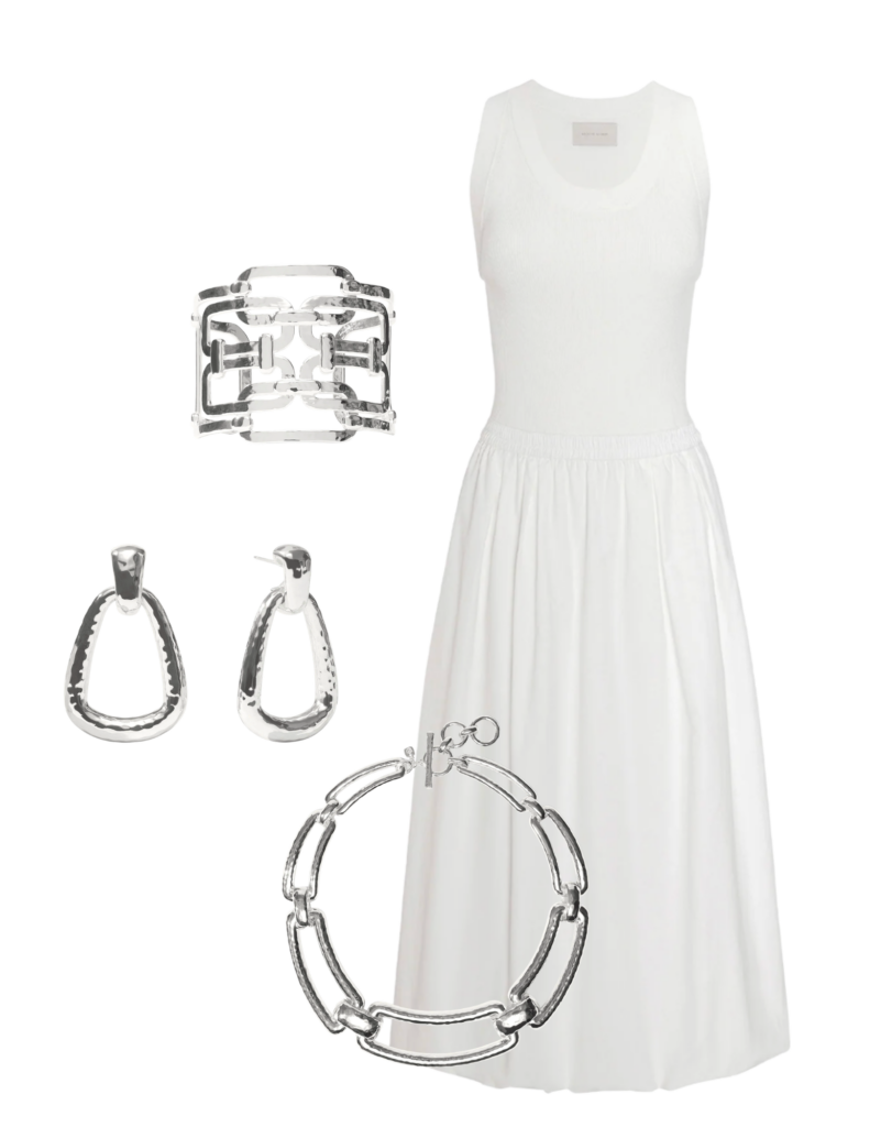 Summer Style Julie Vos Statement Cuff / Julie Vos Sahara Earrings / Julie Vos Sahara Necklace