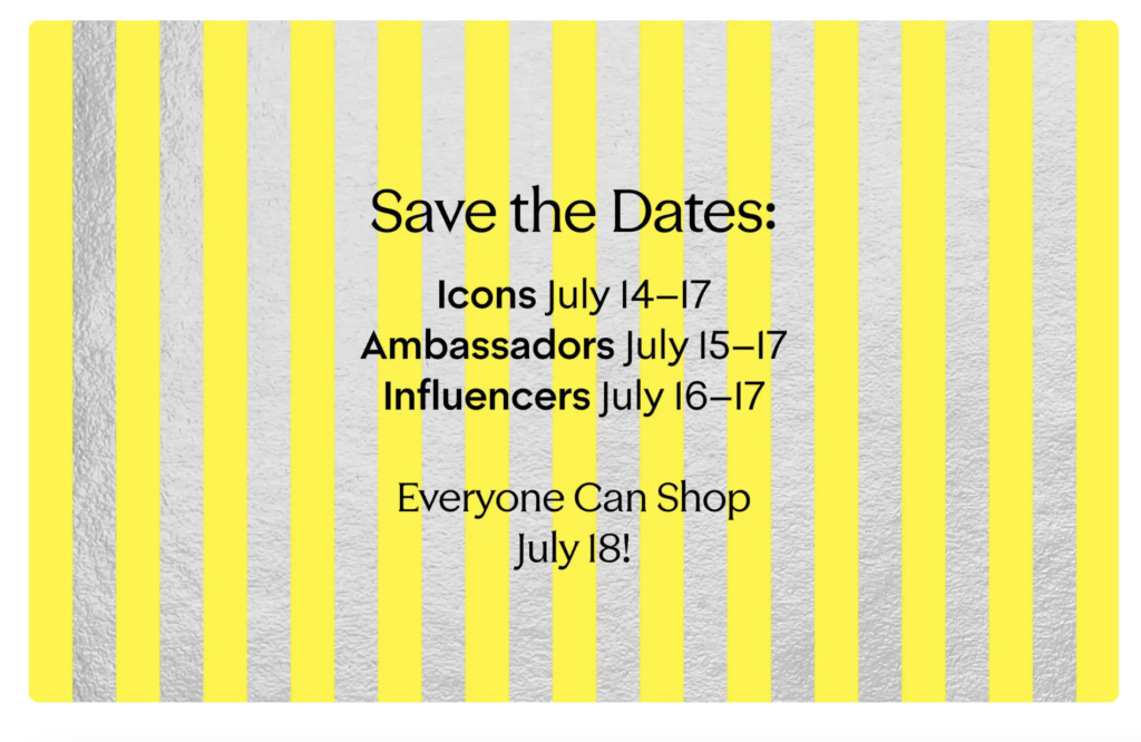 Nordstrom Anniversary Sale dates