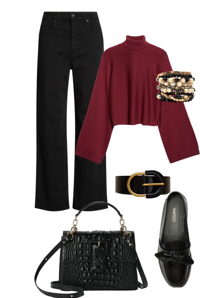 Fall Footwear For Women Fall Footwear For Women - Jeans / Purse / Sweater / Bracelet / Belt / Loafer