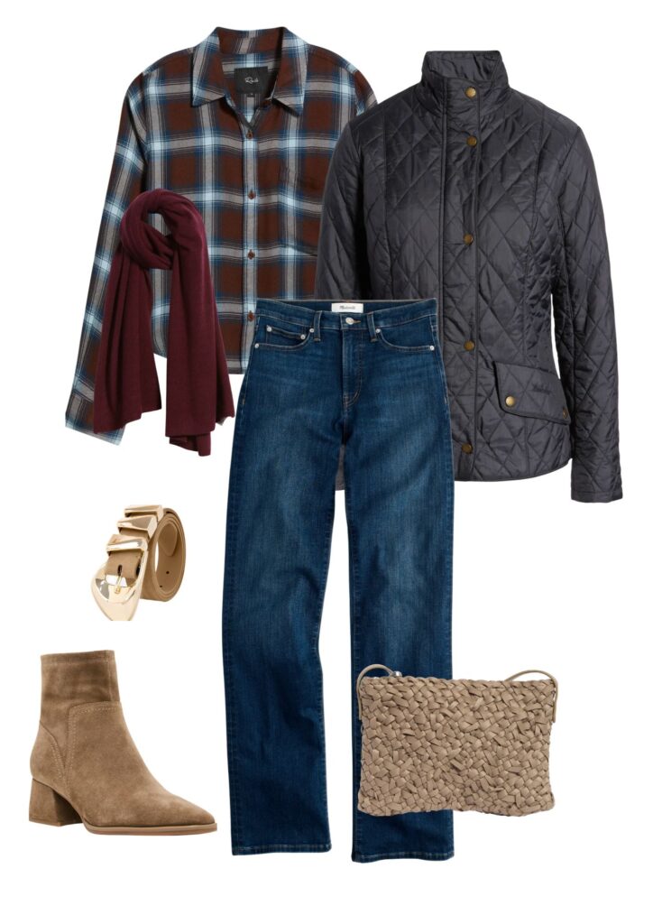 Fall Footwear For Women Shirt / Scarf / Belt / Booties / Jeans / Jacket / Purse
