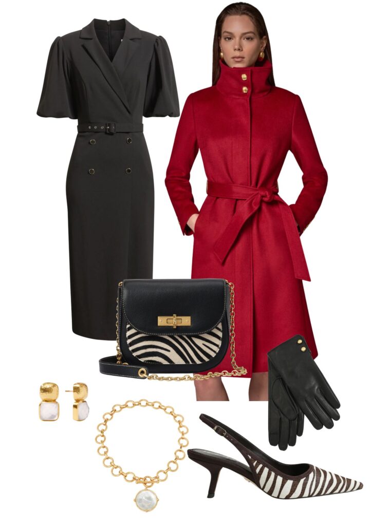Fall Footwear For Women Dress / Purse / Earrings / Necklace / Coat / Gloves / Slingback