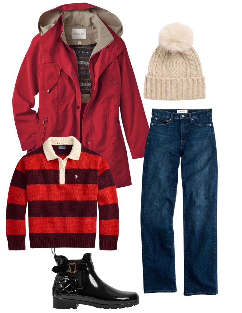 Fall Coats Coat / Sweater / Bootie / Beanie / Jeans