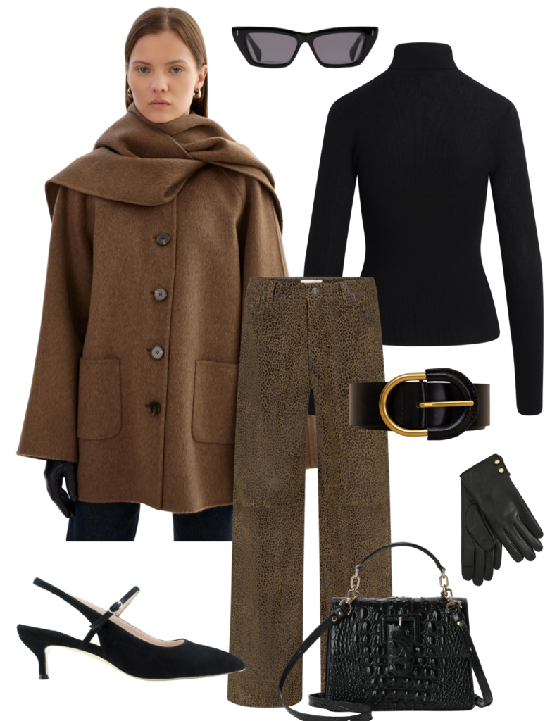 Fall Coats Fall Coat / Pump / Turtleneck / Jeans / Belt / Gloves / Bag